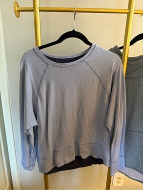 lululemon athletica light gray pullover sweatshirt
